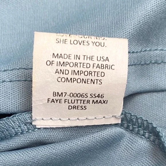 SHOW ME YOUR MUMU Faye Flutter Maxi‎ Dress SZ L Sage Green Bridesmaid Fairy Boho - Picture 8 of 10